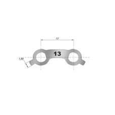 Титановая балка ЛенСтрукт (LenStruct) H=1 L=13, 3 шт.