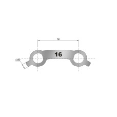 Титановая балка ЛенСтрукт (LenStruct) H=1 L=16, 3 шт.
