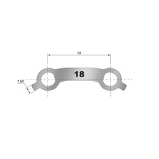 Титановая балка ЛенСтрукт (LenStruct) H=1 L=18, 3 шт.