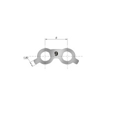 Титановая балка ЛенСтрукт (LenStruct) H=1 L=9, 3 шт.