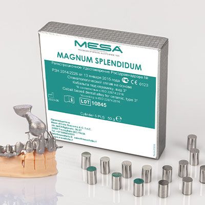 Сплав MESA Magnum Splendidum для керамики, 1 кг, без бериллия