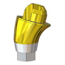 Угловой мультиюнит анатомической формы Lenmiriot Multi-Unit TiN D=4.8 G/H=3.5 17 град., совместимый с Lenmiriot R, Osstem Regular, один. констр.