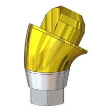 Угловой мультиюнит анатомической формы Lenmiriot Multi-Unit TiN D=4.8 G/H=3.5 30 град., совместимый с Lenmiriot R, Osstem Regular, один. констр.