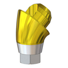 Угловой мультиюнит анатомической формы Lenmiriot Multi-Unit TiN D=4.8 G/H=4 45 град., совместимый с Lenmiriot R, Osstem Regular, один. констр.