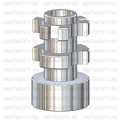 Трансфер для открытой ложки для мультиюнита D=5.5 L=9, совместимый с Dentium Implantium Multi-Unit, Superline Multi-Unit 5.5