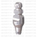 Трансфер для закрытой ложки D=5.5 L=15, совместимый с Dentium Implantium, Superline, Lenmiriot I/SL