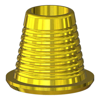 Титановое основание для мультиюнита Lenmiriot Multi-Unit TiN D=4.8 H=4, совместимое с Lenmiriot Multi-Unit, Nobel Multi-Unit под отвертки ADIN RS/Astra Tech/Dentium/MIS/MIS C1