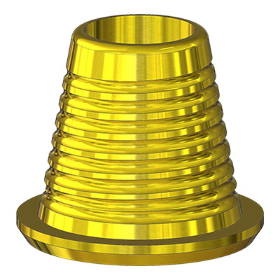 Титановое основание для мультиюнита Lenmiriot Multi-Unit TiN D=4.8 H=4, совместимое с Lenmiriot Multi-Unit, Nobel Multi-Unit под отвертку Straumann