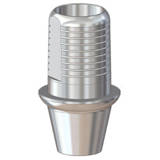 Титановое основание Флэт (Flat) G/H=1 H=4.5, совместимое с Lenmiriot A/CC, NobelActive / Conical RP, мост. констр.