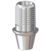 Титановое основание Флэт (Flat) G/H=1 H=4.5, совместимое с Lenmiriot A/CC, NobelActive / Conical RP, мост. констр.