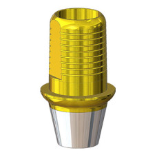 Титановое основание TiN Флэт (Flat) G/H=1 H=4.5, совместимое с Lenmiriot A/CC, NobelActive / Conical RP, мост. констр.