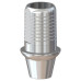 Титановое основание Флэт (Flat) G/H=1 H=4.5, совместимое с Lenmiriot A/CC, NobelActive / Conical NP, мост. констр.