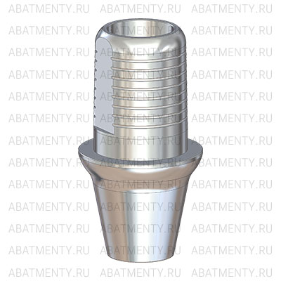 Титановое основание Флэт (Flat) G/H=1.5 H=4.5, совместимое с Lenmiriot R, Osstem Regular, мост. констр.
