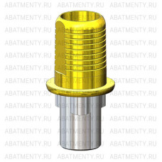 Титановое основание TiN Флэт (Flat) G/H=0.4 H=4.5, совместимое с NobelReplace RP, один. констр.