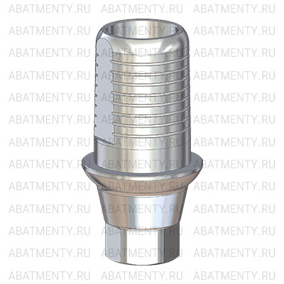 Титановое основание Флэт (Flat) G/H=1 H=4.5, совместимое с Lenmiriot A/CC, NobelActive / Conical NP, один. констр.