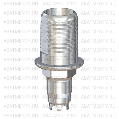 Титановое основание Флэт (Flat) G/H=0.5 H=4.5, совместимое с Biomet 3i Certain 4.1, один. констр.