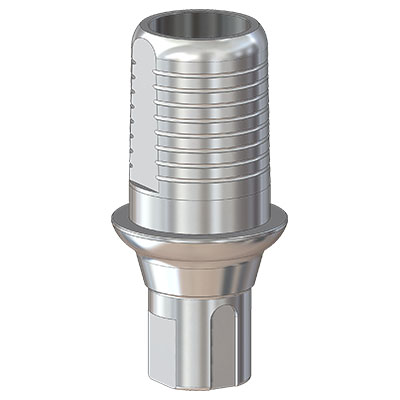 Титановое основание Флэт (Flat) G/H=1.1 H=4.5, совместимое с Straumann Bone Level NC, один. констр.