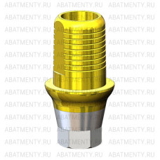 Титановое основание TiN Флэт (Flat) G/H=1.5 H=4.5, совместимое с Lenmiriot R, Osstem Regular, один. констр.