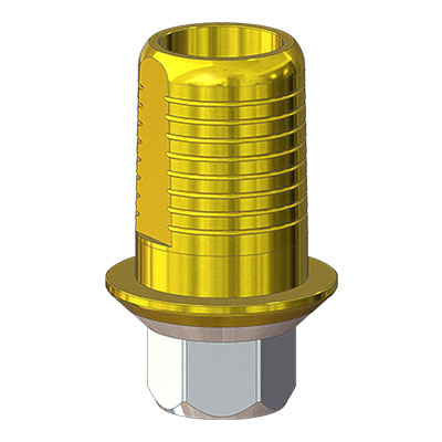 Титановое основание TiN Флэт (Flat) G/H=0.5 H=4.5, совместимое с MIS SP, один. констр.