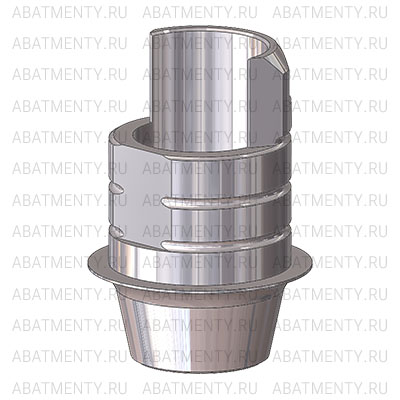 Титановое основание Степ (Step) ARUM G/H=0.5 H=4, совместимое с Lenmiriot A/CC, NobelActive / Conical NP, мост. констр.