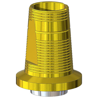 Титановое основание TiN Белл Гео (Bell Geo) G/H=1 H=5.4, совместимое с NobelReplace WP, мост. констр.