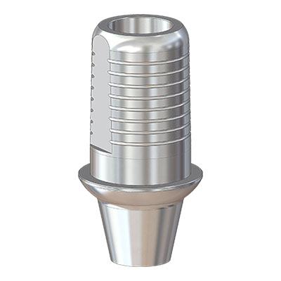 Титановое основание Флэт (Flat) G/H=1 H=4.5, совместимое с Lenmiriot A/CC, NobelActive / Conical 3.0, мост. констр.