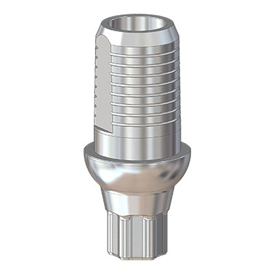 Титановое основание Флэт (Flat) G/H=1.5 H=4.5, совместимое с Lenmiriot A/CC, NobelActive / Conical 3.0, один. констр.