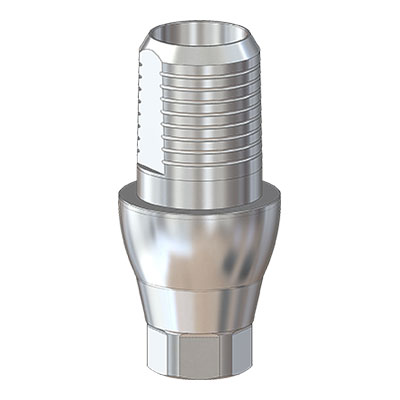 Титановое основание Флэт (Flat) G/H=2.5 H=4.5, совместимое с Lenmiriot A/CC, NobelActive / Conical RP, один. констр.