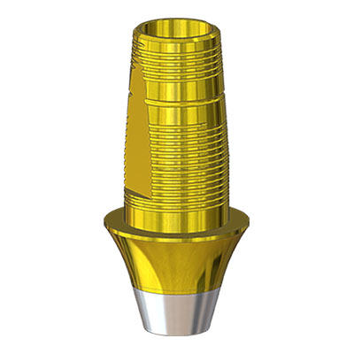 Титановое основание TiN Белл Гео (Bell Geo) G/H=2 H=6, совместимое с Straumann Bone Level NC, мост. констр.