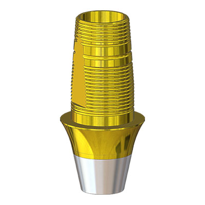 Титановое основание TiN Белл Гео (Bell Geo) G/H=2 H=6, совместимое с Lenmiriot A/CC, NobelActive / Conical RP, мост. констр.