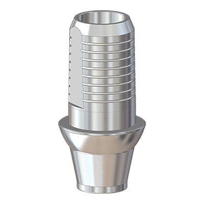 Титановое основание Флэт (Flat) G/H=1.5 H=4.5, совместимое с Alpha-Bio Conical Narrow, мост. констр.