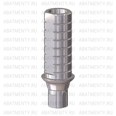 Временный абатмент D=4 G/H=1, совместимый с Straumann Bone Level NC, один. констр.