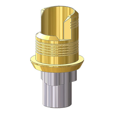 Титановое основание TiN Степ Гео (Step Geo) G/H=0.6 H=3.8, совместимое с NobelReplace NP, один. констр.